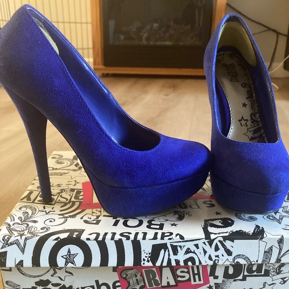 Blue Komet Platform Heels